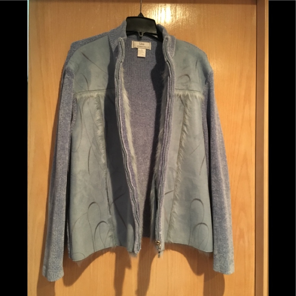 Blue Suede/Sweater